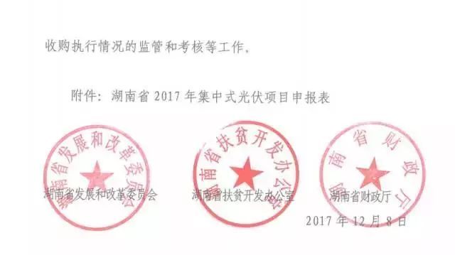 湖南2017年500MW集中式光伏扶貧項(xiàng)目開始申報(bào) 2018年6月底前并網(wǎng)