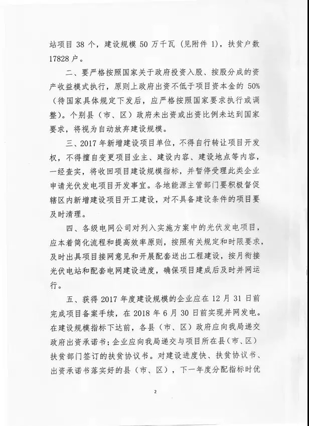 吉林省2017年500MW集中式光伏扶貧項目名單