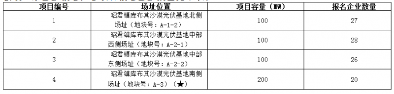 德令哈、格爾木、大同、泗洪等光伏領(lǐng)跑基地報(bào)名情況