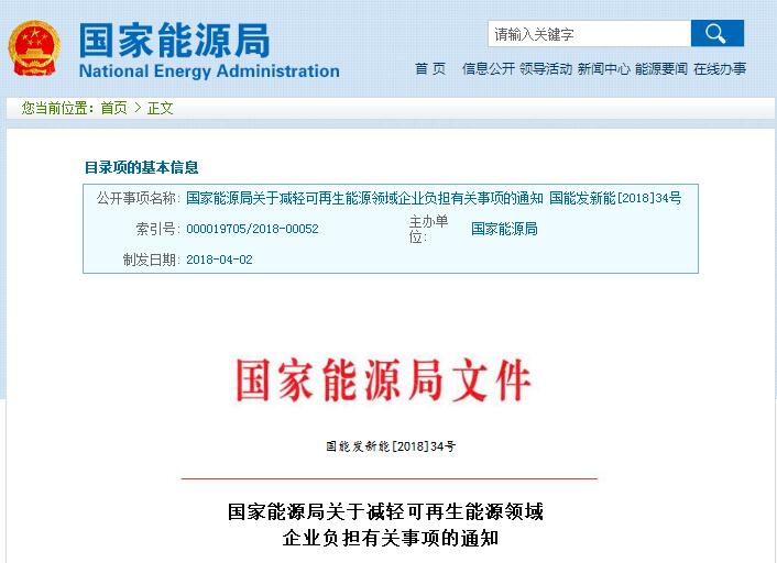 剛剛！國家能源局發(fā)文減輕可再生能源領域企業(yè)負擔